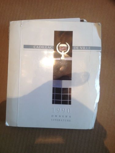 Cadillac de ville 1990 owners literature book manual