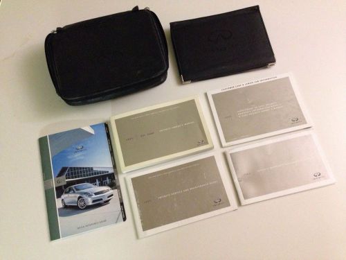 2005 infiniti g35 owners manual set with case