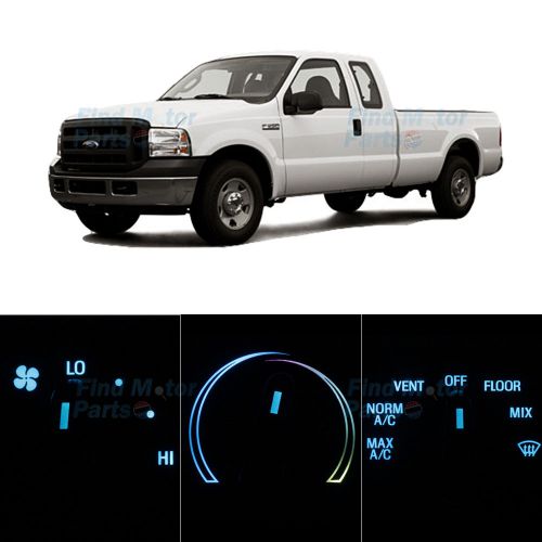 Led package ac heater bright ice blue bulb for 2005-2006 ford f-250 super duty