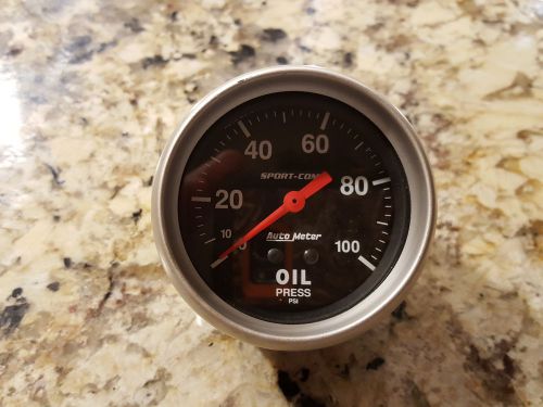 Auto meter oil pressure guage sport-comp