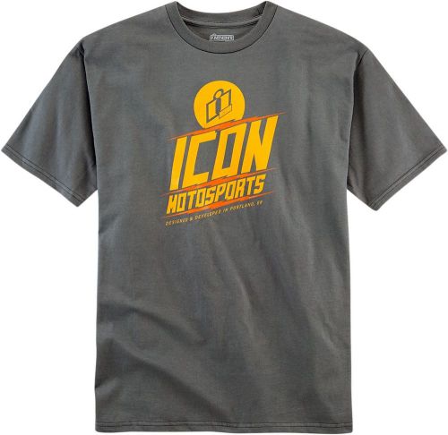 Icon  tee charged charcoal 2x