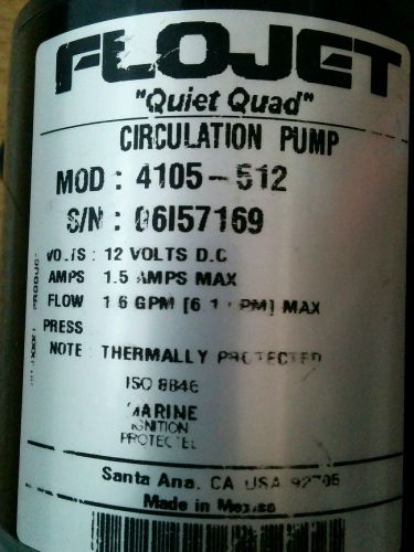 Flojet &#034;quite quad&#034; circulation pump 4105-512