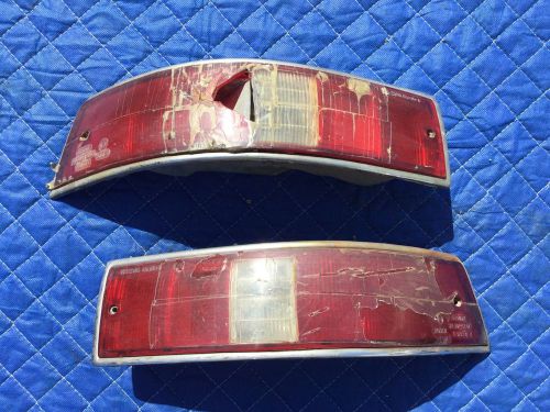 Porsche 911 912 65-68 original chrome tail light housings pair left right