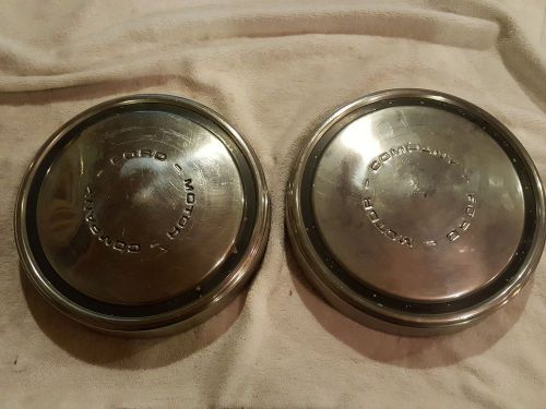 2 vintage ford hub caps