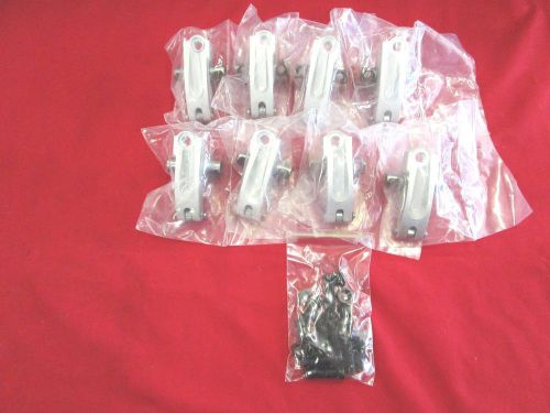 8 new jesel sb2.2 chevy roller rockers,e*dl90,e*dr90,1.90 ratio,1.850 pivot