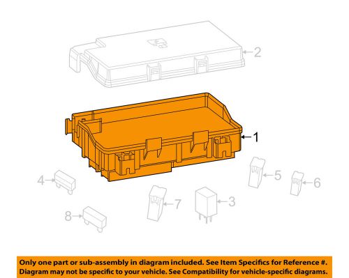 Ram chrysler oem 13-14 1500 5.7l-v8-fuse box-fuse &amp; relay box 68089578ag