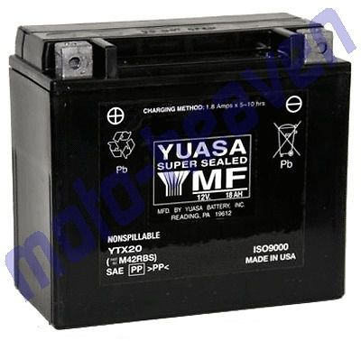 Yuasa battery ytx20-bs v65 magna indian 1442 scout spirit sos