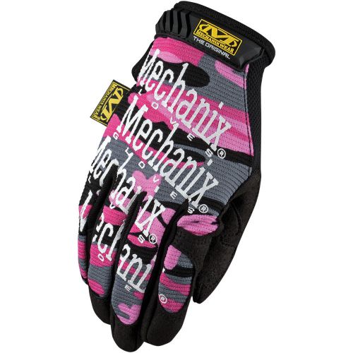 Mechanix wear the original womens gloves short textile pink camo