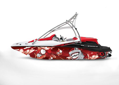 Ng graphic kit decal boat sportster sea doo speedster sport wrap scared fish