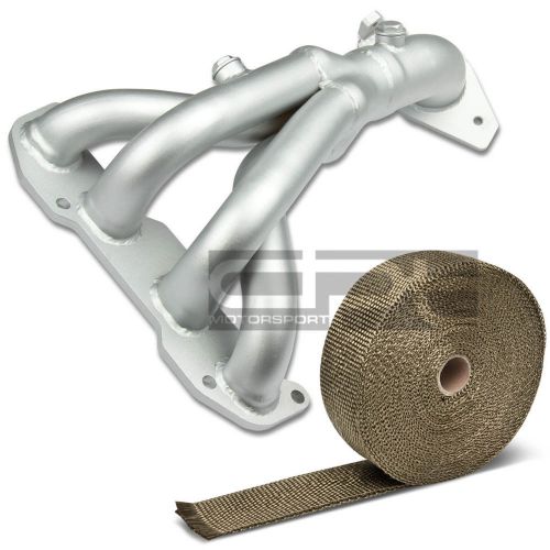 4-1 stainless ceramic exhaust header for sentra b15 qr25de+titanium heat wrap