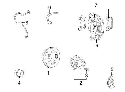 Ford oem disc brake caliper 8u9z2b120aa image 6