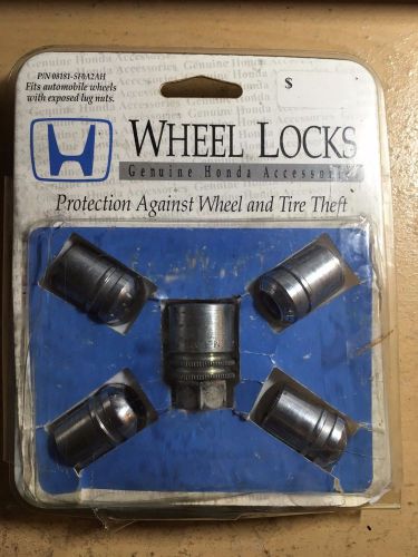 Genuine honda wheel locks accessories oem - p/n 08181-sf0a2ah