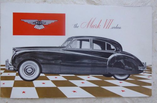 1951 - 1954 jaguar large original 4 page brochure mark vii