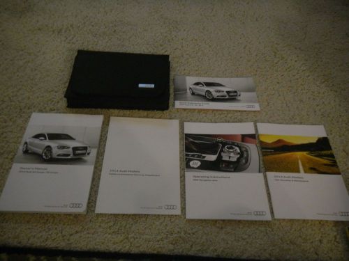 2014 a5 s5 coupe with navigation owners manual set+ free shipping