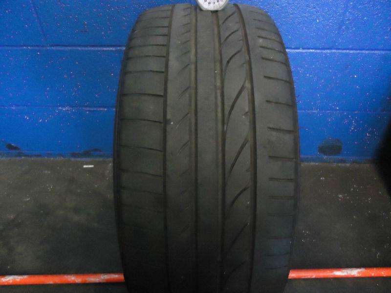 225/40r18 used bridgestone potenza runflat tire 50%  sku # 680 camber wear