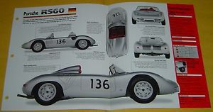 1960 porsche rs60 race car 4 cylinder 1605cc imp info/specs/photo 15x9