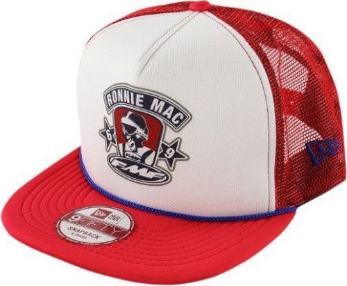 Fmf racing ronnie mac 2016 mens trucker hat white/red os