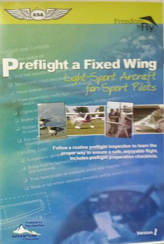 Asa preflight a fixed wing light-sport aircraft for sport pilots