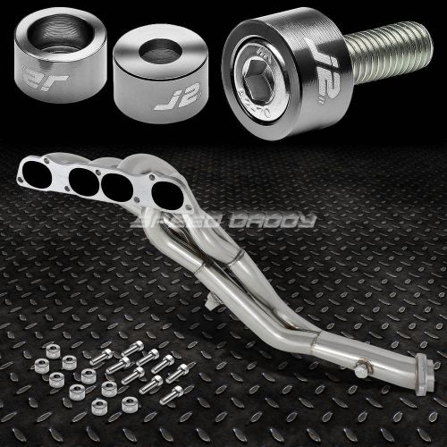 J2 for s2k ap1/ap2 exhaust manifold 4-2-1 race header+gun metal washer cup bolts