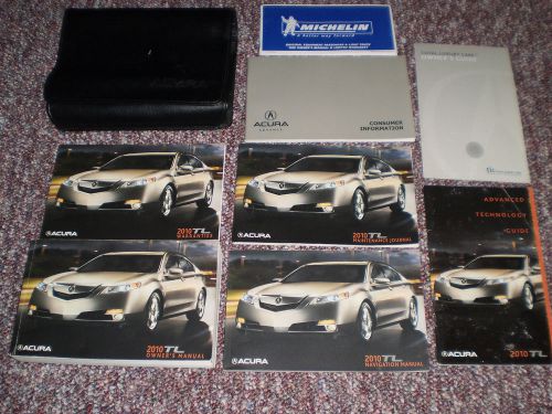 2010 acura tl complete car owners manual books  navigation guide case all models