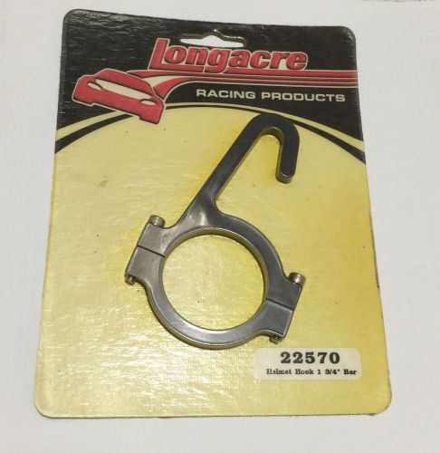 Longacre 22570 helmet hook 1 3/4 roll bar mount- aluminum