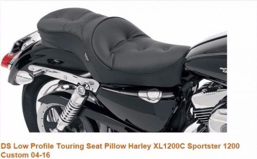 Ds low profile touring seat pillow harley xl1200c sportster 1200 custom 04-16