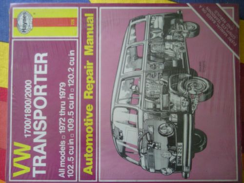 Haynes 1972 thru 1979 vw transporter manual # 226