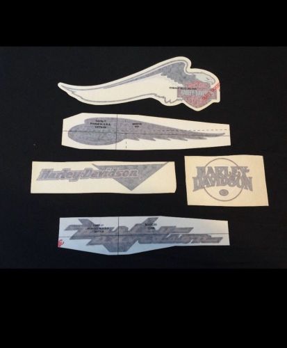 Oem harley davidson fuel tank 5 decal lot very nice !!!