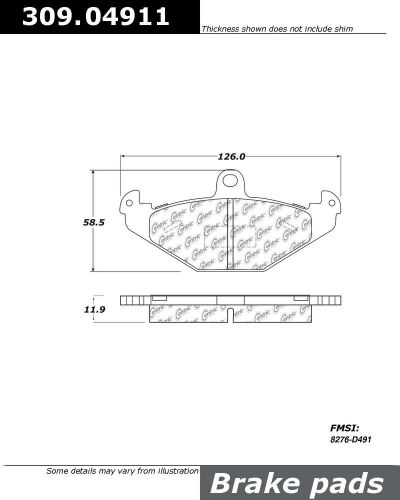 Disc brake pad-street performance brake pad - preferred rear fits 05-11 elise