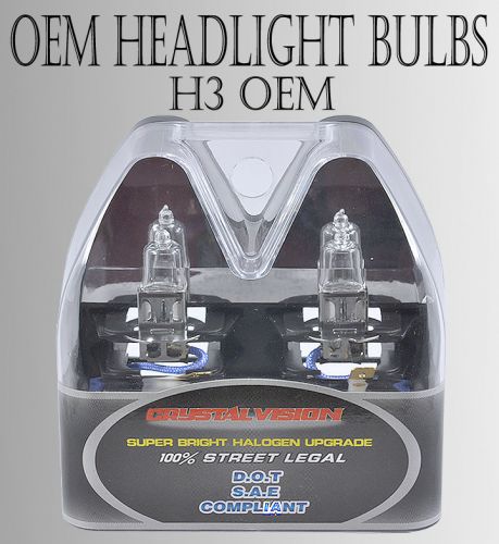 Icbeamer h3 dot 55w fog light m-box stock headlight bulbs ship fas xc570