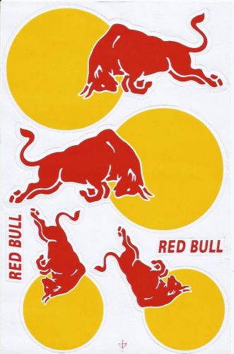 ( 3 sheets) stickers ,red bull stickers