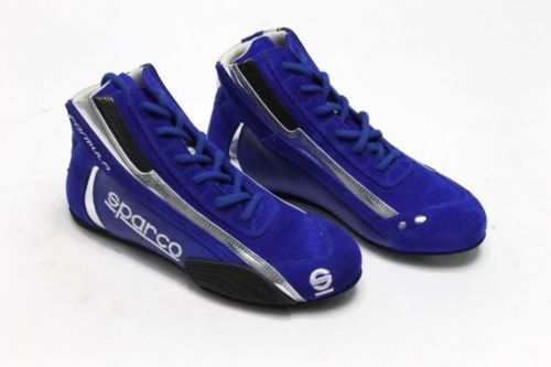 Sparco sl-7 racing shoes mens high top blue sfi 3.3/5 stivaletti formula new