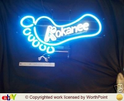 Kokanee bigfoot big foot 6 toes bc beer garage man cave neon bar pub sign