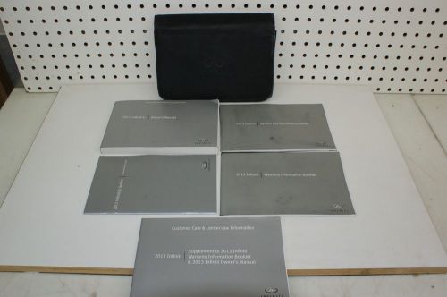 2013 infiniti g owners manual set with case    free shipping