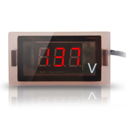 12v-24v car truck digital red led voltmeter voltage panel gauge