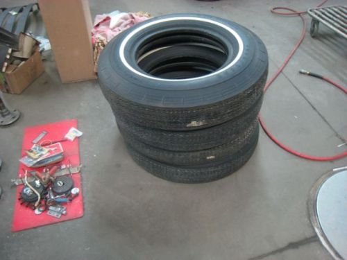 Nos goodyear 7:75 x 15  white stripe tires corvette 65-67