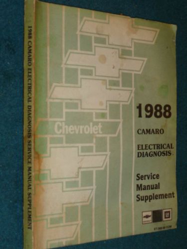 1988 camaro electrical diagnosis service manual / original book