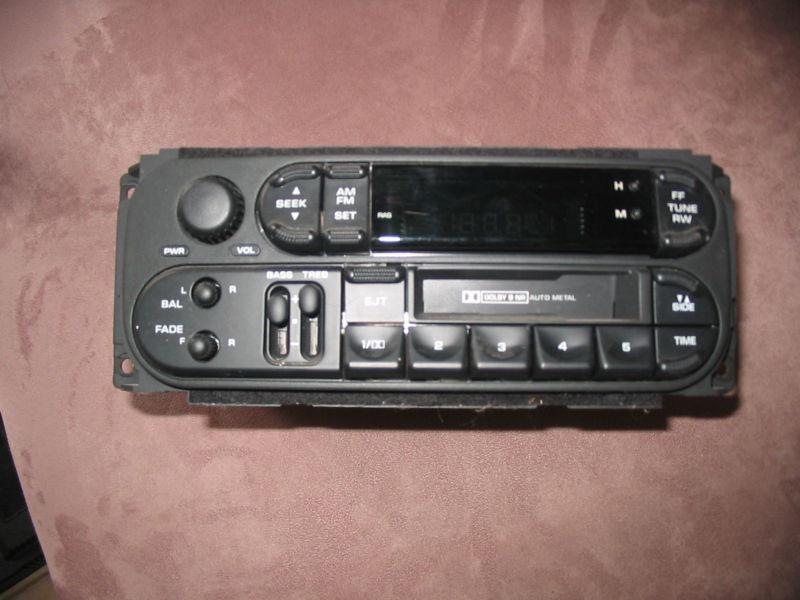 1998-2004 chrysler intrepid radio/cassette player dakota dodge mopar