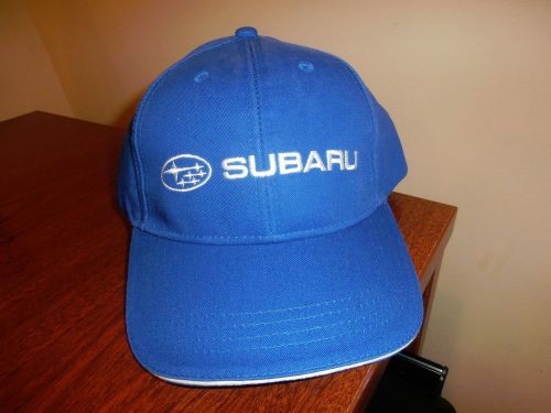 Subaru -  adjustable hat / cap  -  blue w/ white lettering - captiv promotions