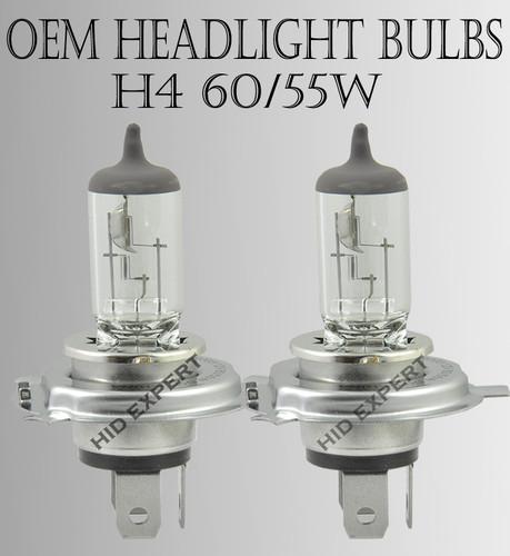Abl h4 9003/hb2 dot 60/55w high low beam oem factory clear light bulbs free shp