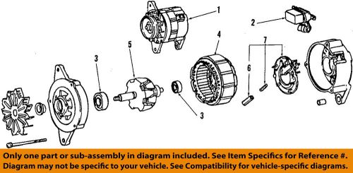 Toyota oem 84-87 land cruiser-alternator 270206107184