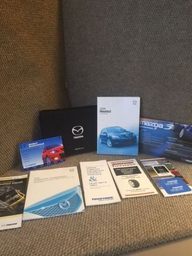 2009 mazda 3 owners manual with warranty guide and quick start guide and case