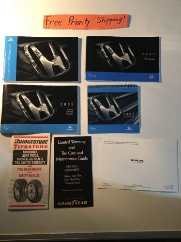 2006 honda pilot owners manual. #0078 free priority shipping!