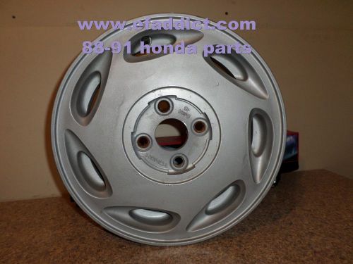 88 89 90 91 honda crx si saw blade 14&#034; oem alloy wheel 4x100 usdm