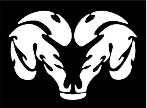 7&#034;x 10&#034; dodge ram decal- choice of colors