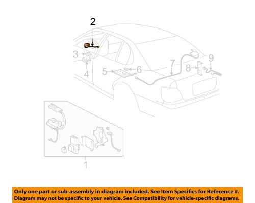 Lexus toyota oem 98-00 gs400 electrical-microphone 8673048010