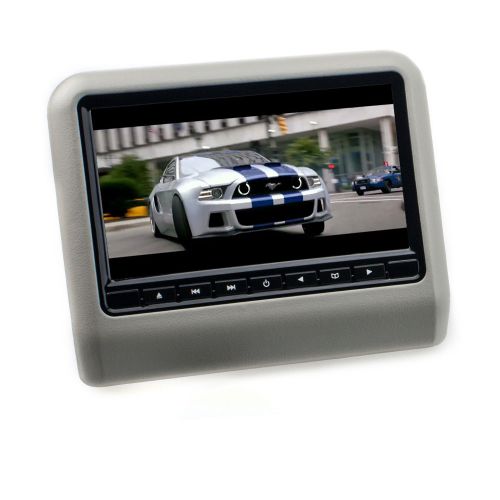 9 17.8 cm tft lcd headrest monitor dvd player usb sd car universal gray &#034;