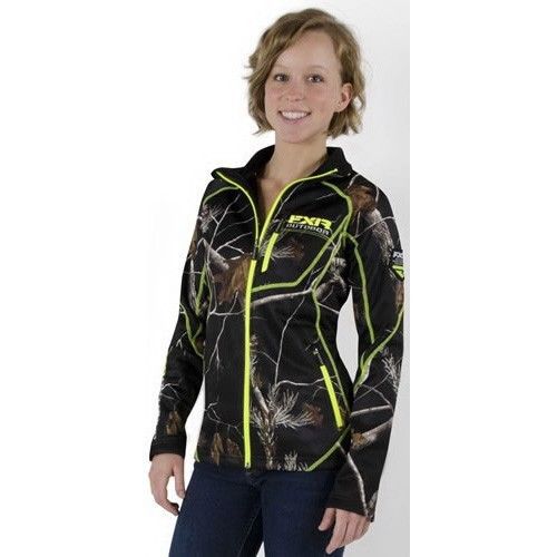 Fxr elevation womens pile zip up black