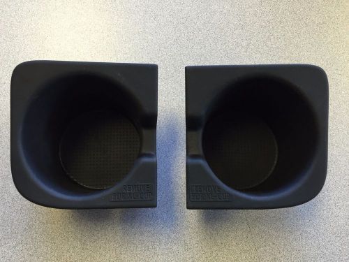 2010-2015 oem toyota tacoma front console cup holder set inserts left &amp; right