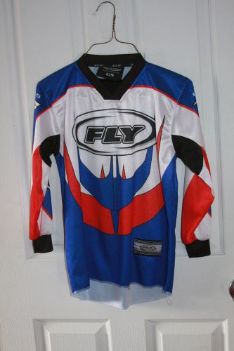 Fly racewear jersey youth large 100% polyester model 805 red white &amp; blue